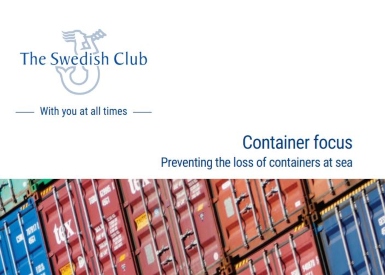 Key loss prevention tips for containers lost overboard published in new guide